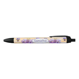 Red Yellow Tulip Tulips Watercolor Girls Name Black Ink Pen