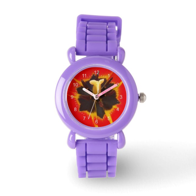red yellow tulip watch (Front)