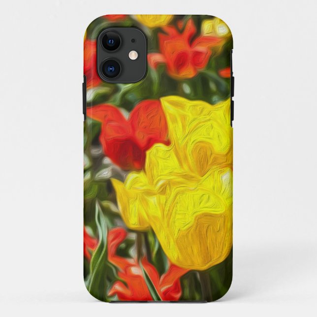 Red & Yellow Tulips Case-Mate iPhone Case (Back)