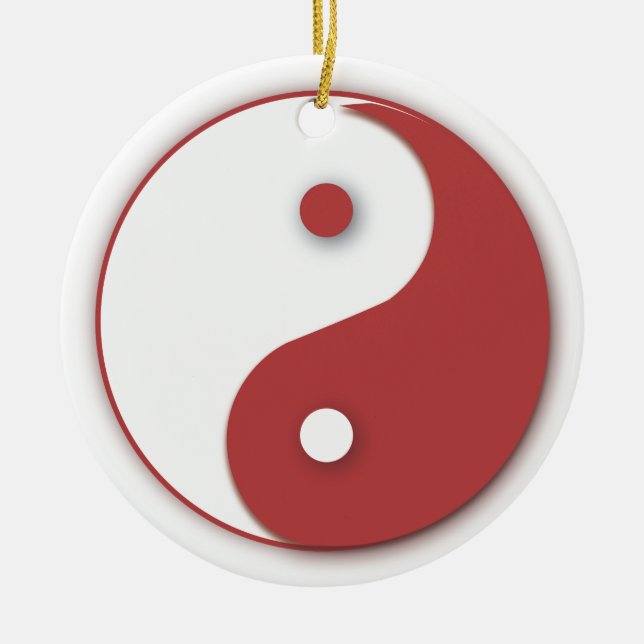 Red Yinyang ornament (Front)