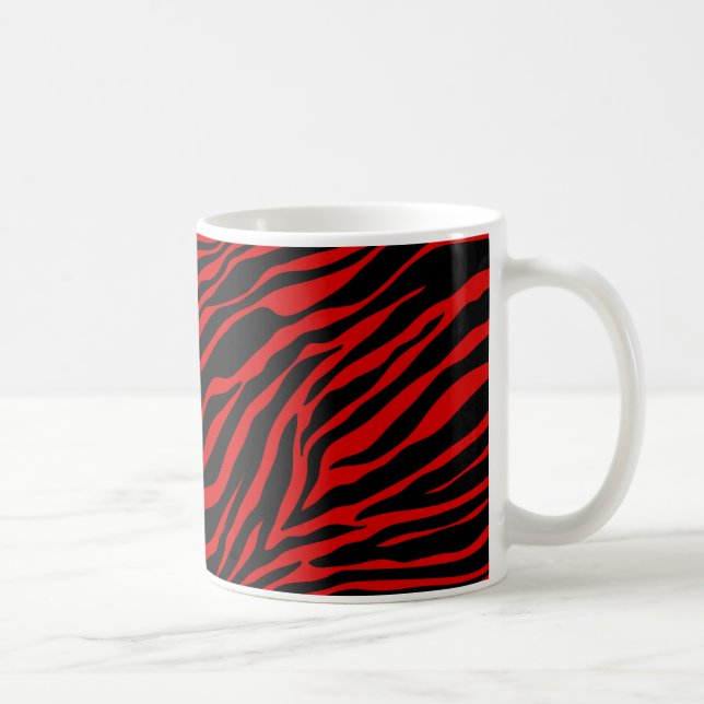 red zebra coffee mug (Right)