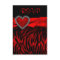 Red Zebra Red Heart RSVP Card