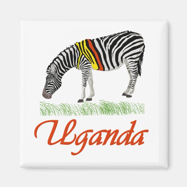 Red Zebra Series Magnet (Front)