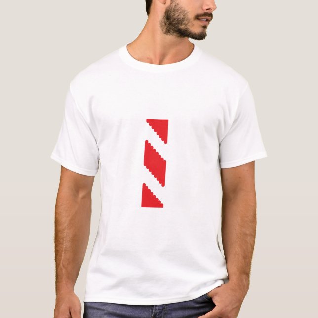 Red Zigzag Symbol T-Shirt (Front)