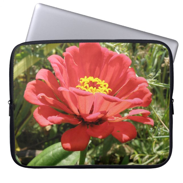 Red Zinnia Laptop Bag (Front)