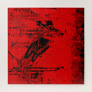 Red Zone - BMX Street Rider Jigsaw Puzzle