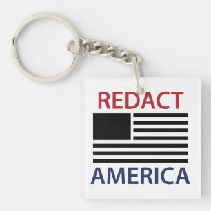 REDACT AMERICA T-Shirt Keychain