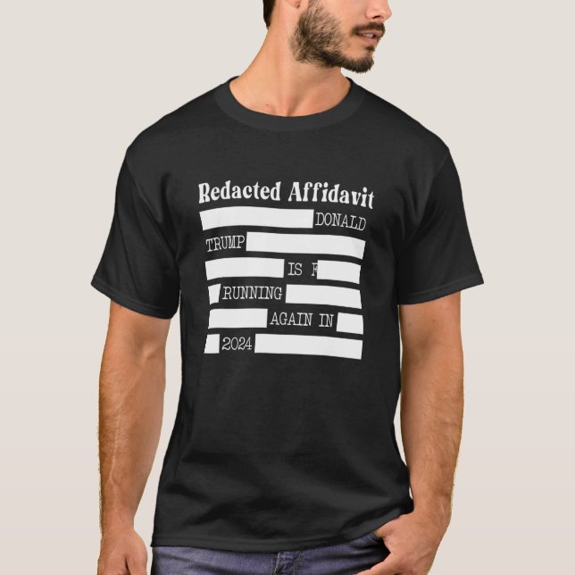 Redacted Affidavit T-Shirt (Front)