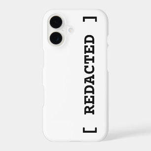 [ REDACTED ] Minimalist Bold iPhone 17 Case