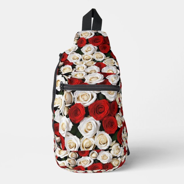 RedandWhiteRoses Sling Bag (Front)