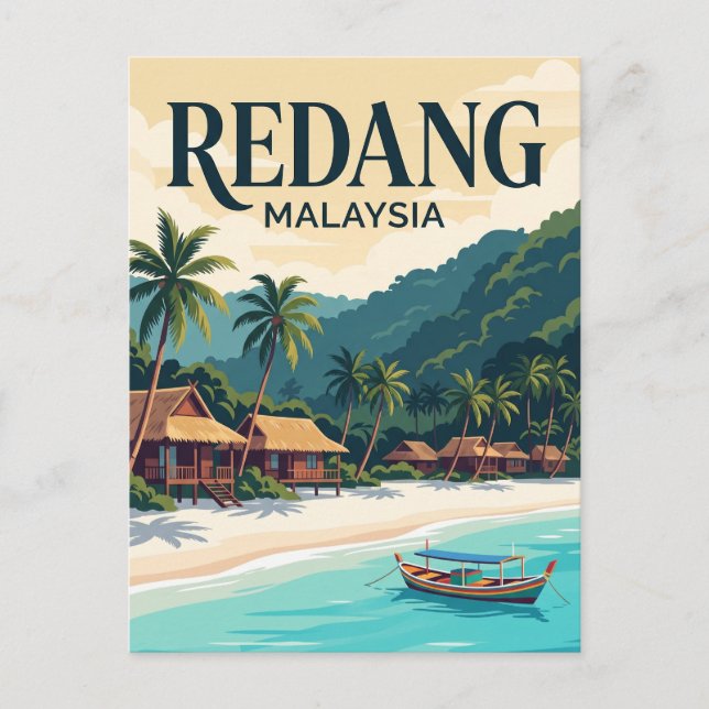 Redang Island Malaysia Postcard (Front)