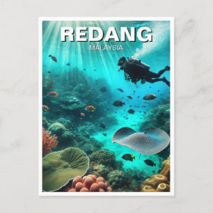 Redang Malaysia Scuba Diving Postcard
