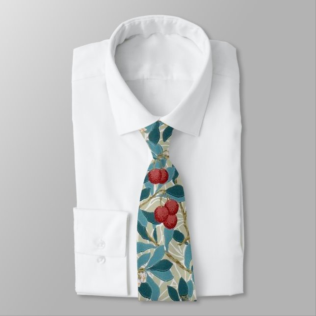 Redberry Tree, William Morris Tie (Tied)