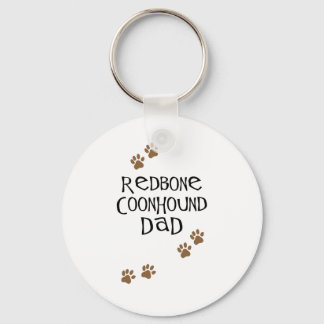 Redbone Coonhound Dad Keychain