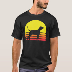 Redbone Coonhound Dog Silhouette T-Shirt