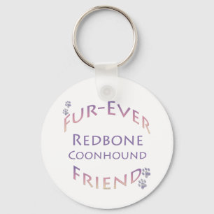 Redbone Coonhound Furever Friend Keychain