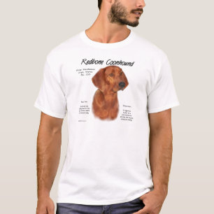 Redbone Coonhound History Design T-Shirt