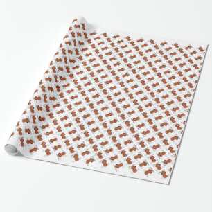 Redbone Coonhound History Design Wrapping Paper