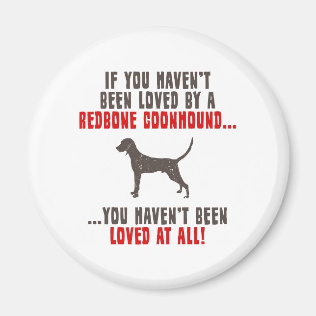 Redbone Coonhound Magnet (Front)