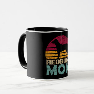 Redbone Coonhound Mom Vintage Mug