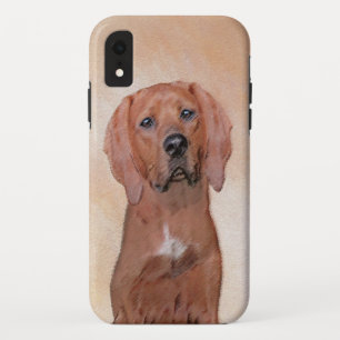 Redbone Coonhound Painting - Cute Original Dog Art iPhone XR Case