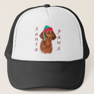 Redbone Coonhound Santa Paws Trucker Hat