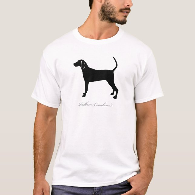 Redbone Coonhound silhouette T-Shirt (Front)