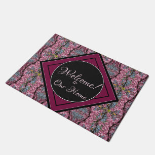 Redbud Branches Blooms Welcome Doormat