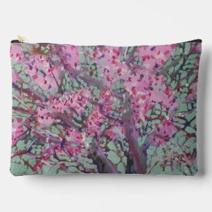 Redbud On A Matt Green Sky / Artist Larry Lerew Accessory Pouch