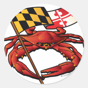 RedCrab_MD_banner.ai Classic Round Sticker