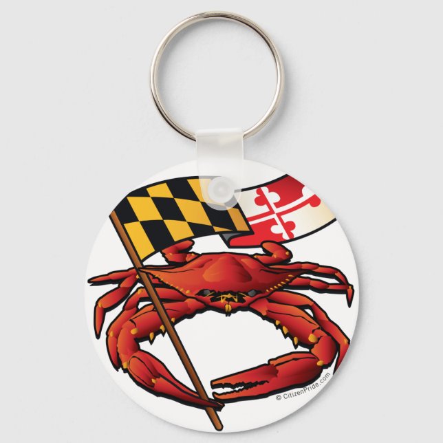 RedCrab_MD_banner.ai Keychain (Front)