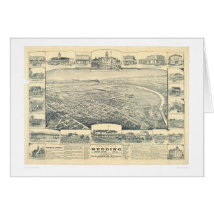 Redding, CA. Panoramic Map (1393A)