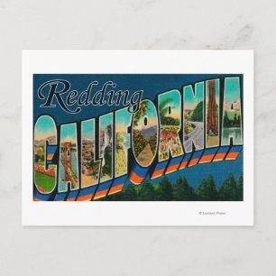 Redding, California - Large Letter Scenes Postcard