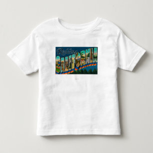 Redding, California - Large Letter Scenes Toddler T-shirt
