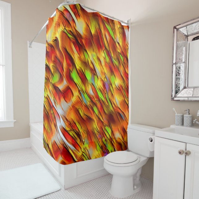 Reddish and chromed yellow stains, hot colours  (In Situ)