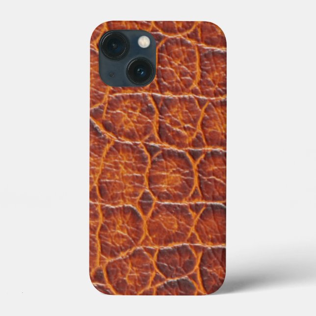 Reddish Brown Alligator Skin Print Case-Mate iPhone Case (Back)