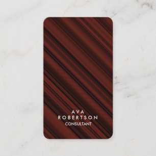 Reddish Brown Creative Consultant Manager Business Card