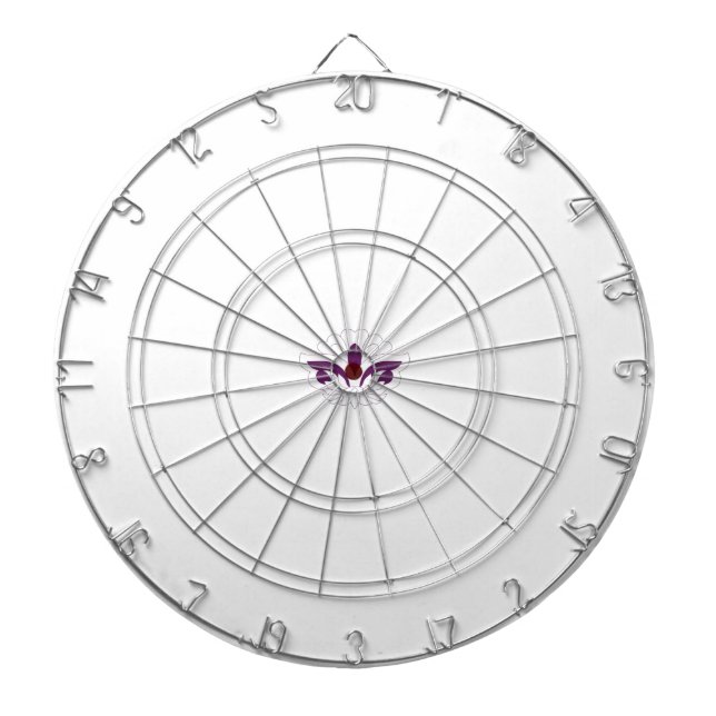 Reddish Magenta decorative Dartboard (Front)