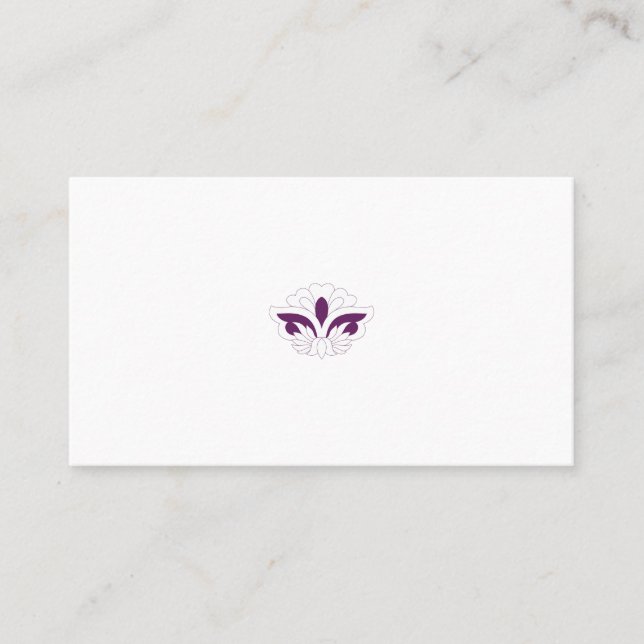 Reddish Magenta decorative Place Card (Front)