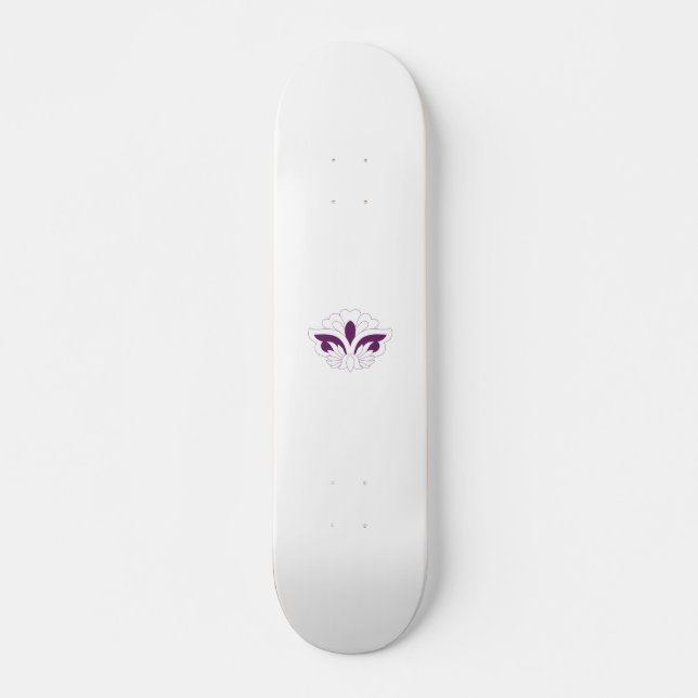 Reddish Magenta decorative Skateboard (Front)
