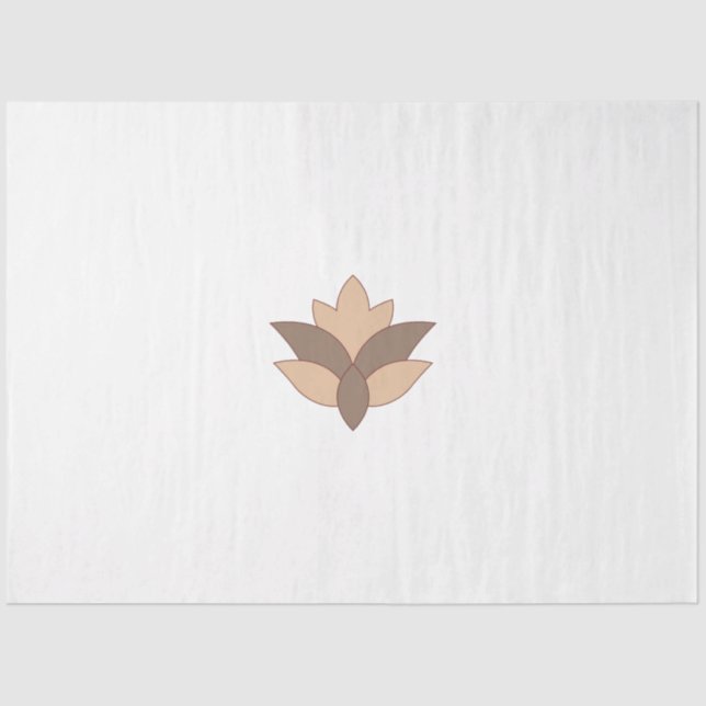 Reddish Orange, Orange language Tissue Paper (Front)