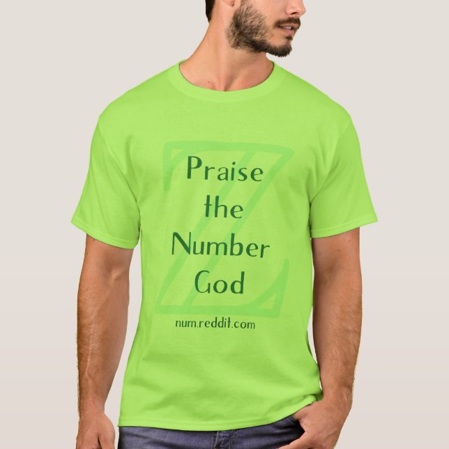 reddit r/NUM Number God shirt (Front)