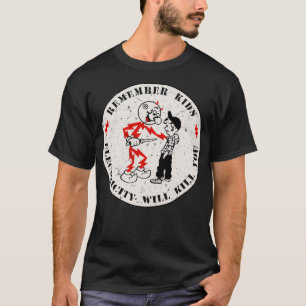 Reddy Kilowatt remember kids electricity will kill T-Shirt