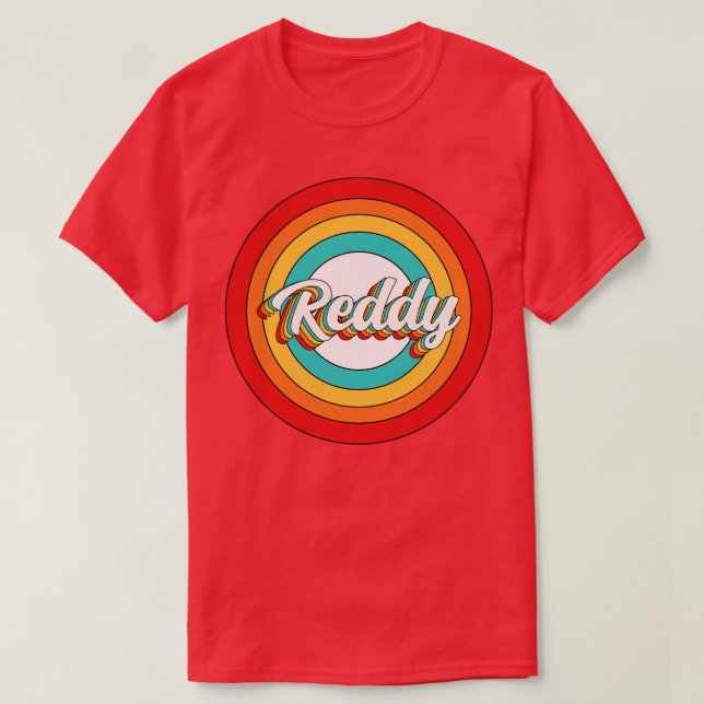 Reddy Name Shirt Vintage Reddy Circle (Design Front)