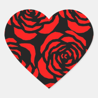 reddy roses heart sticker