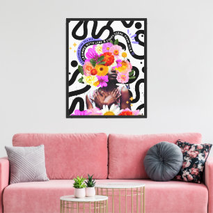 Redeemed and Crowned Digital Collage Christian Art Canvas Print