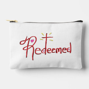 ‘Redeemed’ Black and White Accessory Pouch