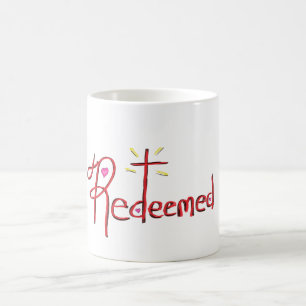 Redeemed Christian Faith Cross Hearts  Coffee Mug