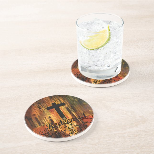 Redeemed Cross Coasters (Side)