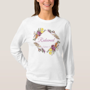 Redeemed – Ephesians 1:7 Christian Women's Faith  T-Shirt